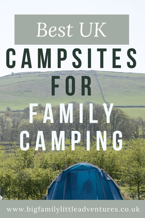 Best UK Campsites For Family Camping Camping Uk Aesthetic, Caravanning Hacks, Glamping Uk, Uk Campsites, Camping Holidays, Camping Uk, First Time Camping, Camping Inspiration, Uk Trip