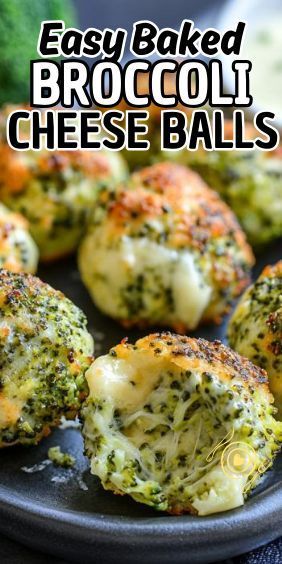 Baked Broccoli Cheese Balls, Broccoli Cheese Balls, Baked Broccoli Recipe, Broccoli And Cheese Recipe, Broccoli Cheese Bites, Broccoli Cheese Bake, Baked Broccoli, Easy To Digest Foods, Broccoli Bites