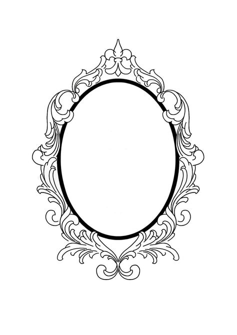 Picture Frame Tattoo Simple, Flower Frame Tattoo Design, Picture Frame Tattoo Vintage, Vintage Frame Drawing, Antique Frame Tattoo, Vintage Frame Tattoo, Vintage Frame Png, Vintage Frame Design, Tattoo Frame