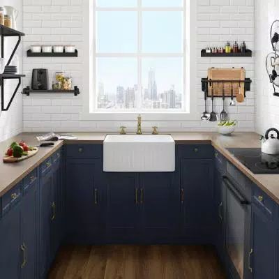 Delice Farmhouse Kitchen Sink Ceramic Composite 24 in. x 18 in. Single Bowl in White Porcelain Kitchen Sink, Island Kitchens, Kitchens Modern, Ceramic Kitchen Sinks, Navy Kitchen, Kitchens Ideas, Farmhouse Kitchen Sink, Decorating Kitchen, Organization Kitchen