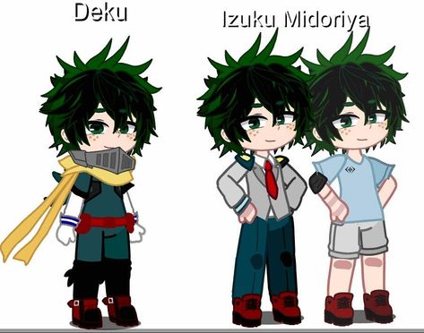 Izuku Midoriya in Gacha Nox + Deku + Casual Gacha Club Izuku Midoriya, Izuku Midoriya Casual Clothes, Gacha Casual Outfits, Deku Outfit, Deku Gacha, Pastel Character, Wither Storm, Mha Gacha, Hero Clothes