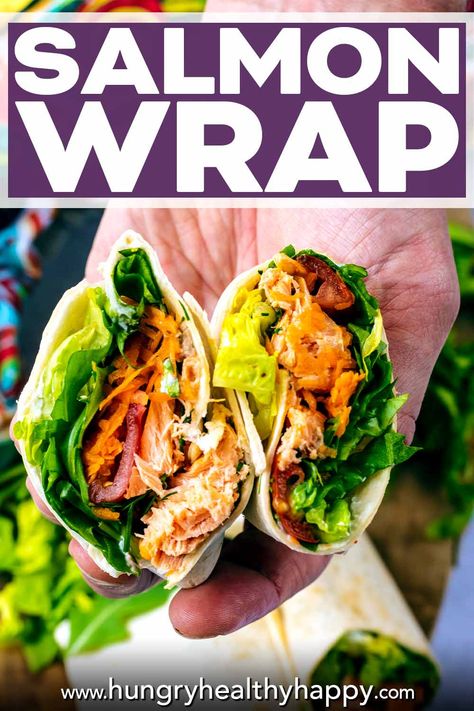 Salmon Wraps, Salmon Wrap Recipes Healthy, Salmon Wrap Recipes, Canned Salmon Wrap, Leftover Salmon Lunch Ideas, Canned Salmon Lunch Recipes, Salmon Wrap, Best Lunch Recipes, Gluten Free Wraps