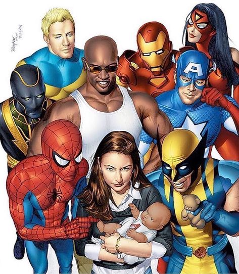 Mike Mayhew on Instagram: “THE PULSE #11 Cover Art by @mikemayhewstudio with color by #avalonstudios #marvel #marvelcomics #spiderman #sentry #lukecage #wolverine…” Sentry Marvel, Mike Mayhew, Wallpaper Avengers, The New Avengers, Miss Marvel, Jessica Jones Marvel, Book Women, Avengers Poster, Avengers Art