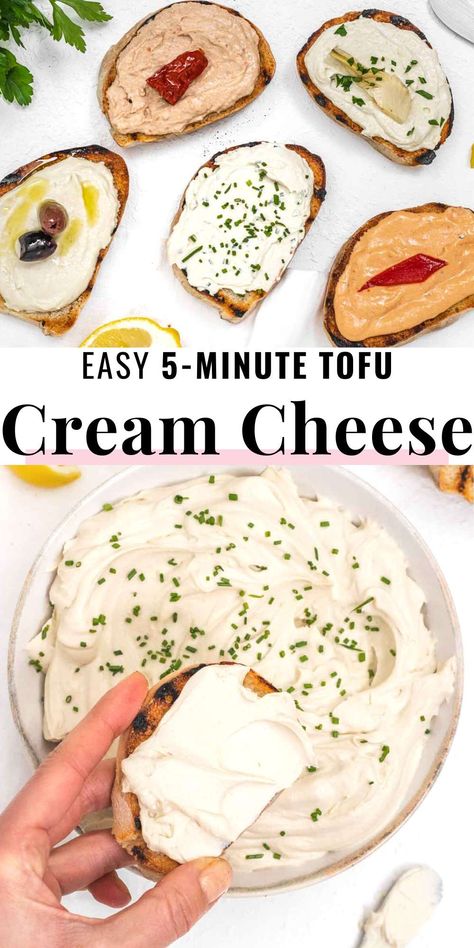 Diy Vegan Cream Cheese, Vegan Tofu Cream Cheese, Tofu Cream Cheese Recipe, Tofu Spread Recipe, Tofu Dip, Tofu Spread, Homeschool Cooking, Vegan Cream Cheese Recipe, Tofu Cream