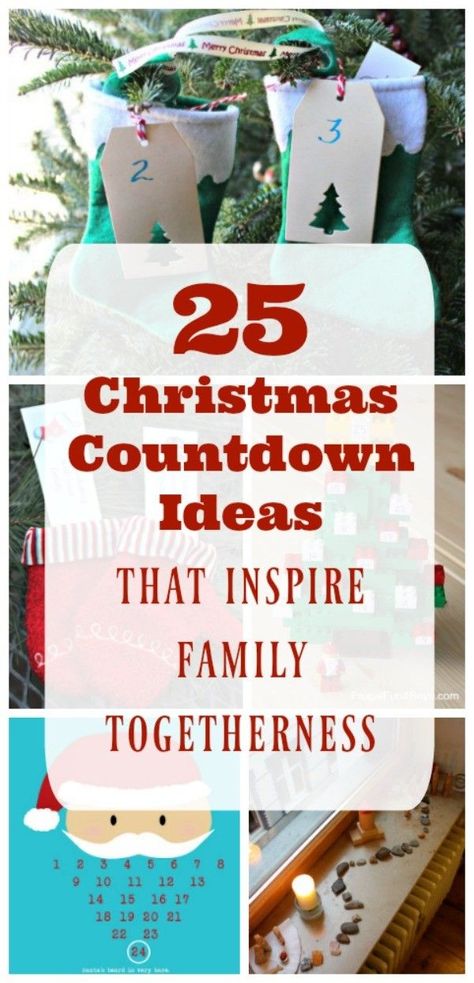 Christmas countdown ideas and DIY advent calendars with activities for kids and families! Easy homemade Advent calendars, calendar fillers, and fun activities to do in December! Classroom Christmas Countdown, Activities Advent Calendar, Christmas Countdown Ideas, Advent Calendar For Toddlers, Countdown For Kids, Countdown Ideas, Countdown Activities, Christmas Countdown Diy, Advent Calendar Activities