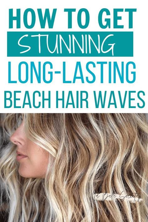 Beach Waves Permanent, Hair Wand Waves, Long Lasting Beach Waves, How To Do Beach Waves For Thick Hair, Beach Waves For Fine Hair, Fine Hair Beach Waves, Best Curlers For Beach Waves, Beachy Wave Hairstyles, Be Achy Waves Long Hair