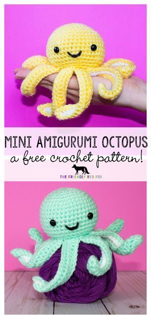 Finding Joy in the Journey with Motherhood, Crocheting, Crafting, and Cooking. Crochet Planchette, Octopus Crochet Pattern Free, Mini Octopus, Octopus Crochet Pattern, Crochet Octopus, Pola Amigurumi, Mini Crochet, Crochet Animals Free Patterns, Crochet Animal Patterns