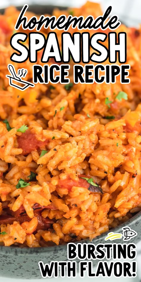 Spanish Mexican Rice, Fried Mexican Rice, Mexican Flavored Rice, Rice Flavor Recipes Side Dishes, Copycat Chilis Mexican Rice, Mexican Food Recipes Rice, Mexican Rice Rotel Recipe, Easy Spanish Rice Recipe Minute Rice, Spain Rice Recipe