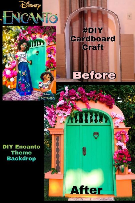 Enchanting Encanto Party Ideas for a Magical Gathering 2022 Outdoor Encanto Birthday Party, Diy Encanto Backdrop, Encanto Decorations Diy, Encanto Birthday Decorations Diy, Encanto Trunk Or Treat Ideas For Cars, Encanto Birthday Party Backdrop, Encanto Casita Diy, Encanto Door Diy, Encanto Birthday Party Ideas Diy