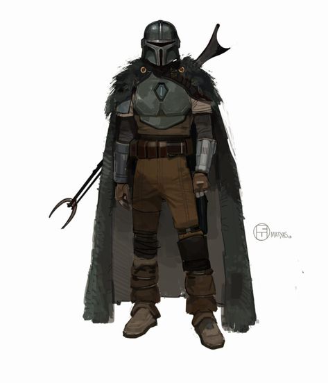 Mandalorian Concept Art, Mandalorian Concept, Brian Matyas, Mandalorian Oc, Mandalorian Art, Mando Armor, Star Wars Bounty Hunter, Mandalorian Armor, Star Wars Oc