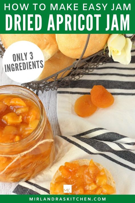 Fresh Apricot Recipes, Apricot Preserves Recipe, Apricot Jam Recipe, Quick Jam, Fresh Apricots, Apricot Jam Recipes, Dried Apricot, Easy Jam, Apricot Recipes