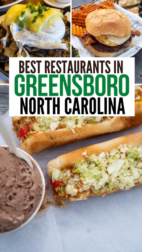 Greensboro Nc Food, Greensboro Nc Restaurants, North Carolina Restaurants, Asian Tacos, Nc Bbq, North Carolina Food, Bacon Bbq Sauce, Visit North Carolina, Fried Goat Cheese