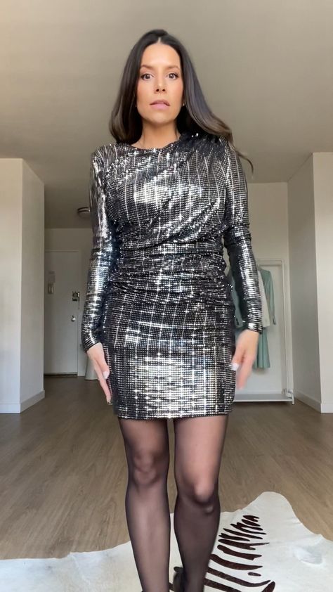 Alexia Admor Sequin Draped Dress … curated on LTK Alexia Admor, Nye Dress, Draped Dress, Holiday Fashion, Wearing Dress, Sequin, How To Wear