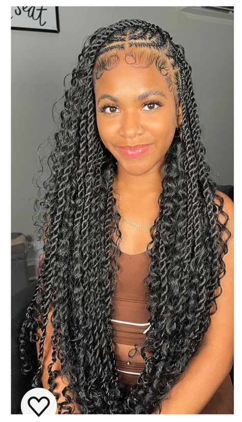 Braids Hairstyles For Teens, Cute Braids Hairstyles For Teens, Leave Out Hairstyles For Black Women, Fancy Hairstyles For Long Hair, Cute Braids Hairstyles, Latest Braided Hairstyles, Island Twist, Fav Hairstyles, Cute Braids