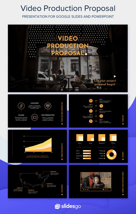 Download this free professional and elegant Google Slides theme and PowerPoint template to boost your video production proposal Video Production Proposal Template, How To Use Powerpoint, Free Business Proposal Template, Good Cv, Proposal Videos, Business Proposal Template, Google Slides Theme, Powerpoint Presentation Design, Project Proposal