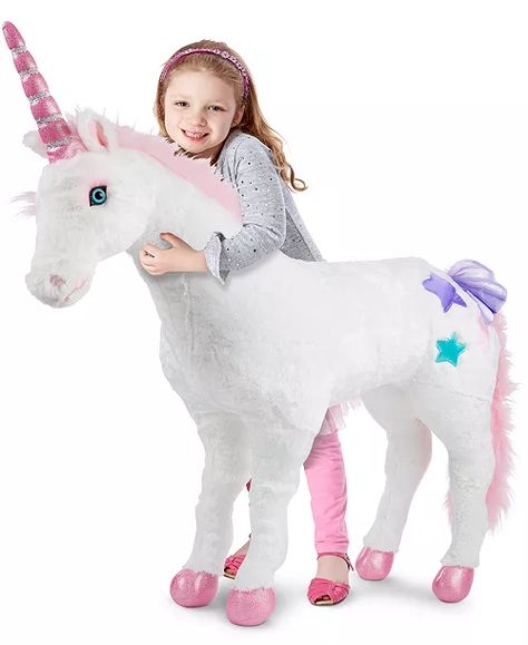 Melissa and Doug - Kids' Plush Unicorn Stuffed Toy Stuffed Unicorn, Giant Plush, Plush Unicorn, Unicorn Bedroom, Unicorn Stuffed Animal, Beautiful Unicorn, Melissa And Doug, Beautiful Blue Eyes, Unicorn Toys