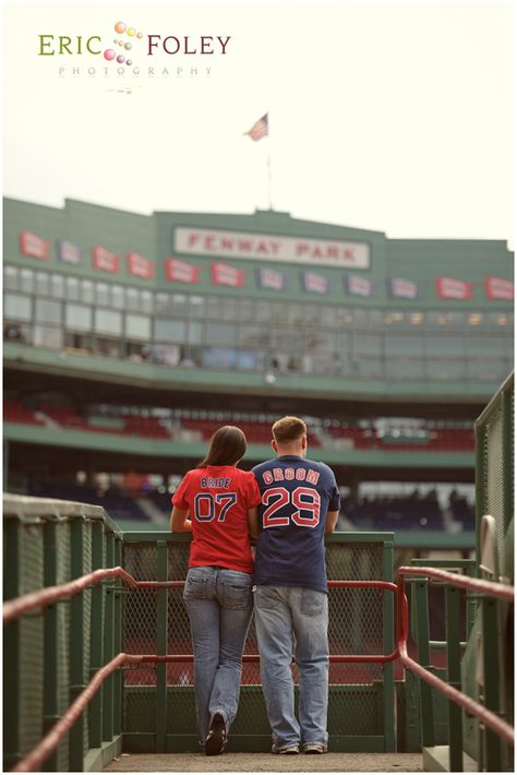 Would love to do some at Comerica Park... Go Tigers! Baseball Themed Engagement Pictures, Engagement Photos Baseball Field, Baseball Stadium Engagement Photos, Stadium Engagement Photos, Baseball Editorial, Baseball Wedding Photos, Sports Engagement Photos, Volleyball Couple, Baseball Engagement Photos