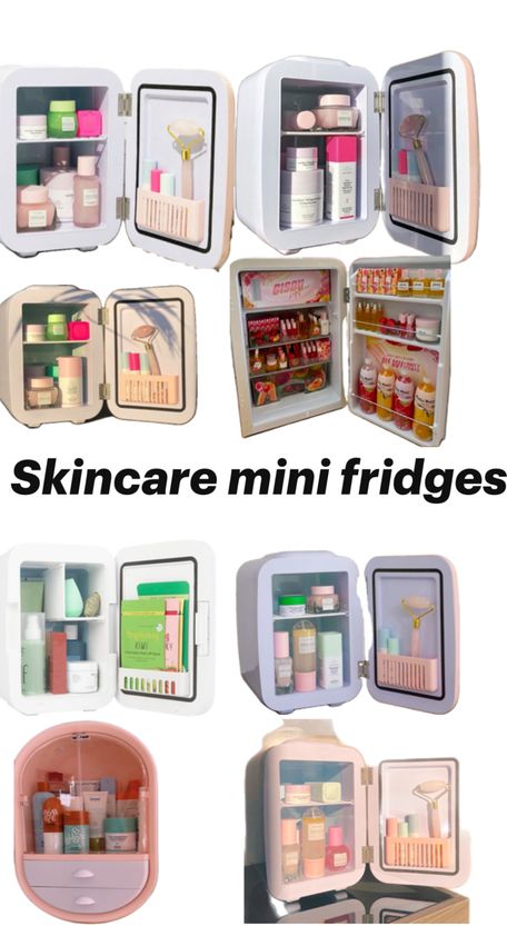 Skincare Fridge Restock, Mini Skincare Fridge, Fridge Restock, Mini Skincare, Skincare Fridge, Cute Birthday Ideas, Mini Fridges, Mini Makeup, Mini Fridge