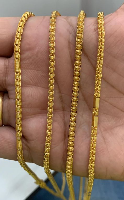 Gold Chain Indian Design, Gold Chain Mangalsutra Designs, Mangalya Chain Designs Gold, Thaali Design, Long Chain Designs, Vishu Images, Mens Neck Chains, Chain Designs Gold, 22k Gold Chain