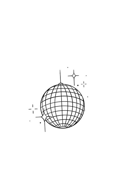 Disco Ball Tattoo Taylor Swift, Disco Ball Tattoo Minimalist, Minimalist Tattoos Taylor Swift, Mirrorball Fine Line Tattoo, Line Drawn Tattoo, Glitterball Tattoo, Fine Line Disco Ball Tattoo, Minimalistic Drawing Ideas, Small Disco Ball Tattoo