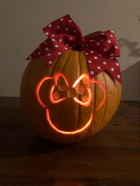 Cheer Pumpkin Carving  Summit Bound  Minnie Mouse Cute Pumpkin Carving Ideas For Small Pumpkins, Cute Pumkins Ideas Carving Disney, Mickey Mouse Carved Pumpkin, Disney Pumpkin Designs, Minnie Mouse Carved Pumpkin, Minnie Mouse Jack O Lantern, Pumpkin Carving Ideas Minnie Mouse, Mickey Pumpkin Carving Ideas, Pumpkin Carving Ideas For Girls Easy