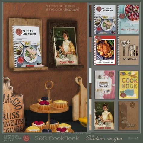 Sims 4 Recipe Book, Sims 4 Granny Cookbook, Sims Cookbook, Sims 4 Cc Grannies Cookbook, Sims 4 Grannies Cookbook Mod, Sims 4 Cookbook Recipes, Sims 4 Cc Cookbook, The Sims 4 Cookbook Mod, Grandmas Cookbook Sims 4