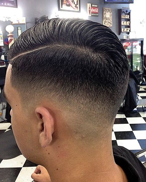 men's side part hairstyle with fade Fade With Side Part, High Bald Fade, Skin Fade With Beard, High Top Haircut, Side Part Hairstyle, Skin Fade Hairstyle, Man Haircut, Men's Cuts, The Right Hairstyles