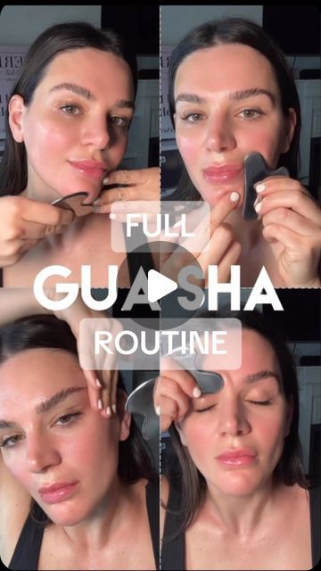 Sarah Fraggis on Instagram: "Here's a complete Gua Sha routine for your face using a traditional heart-shaped tool. 

I'm thrilled for you to experience the benefits of Gua Sha on your skin! 

❤️ Be sure to save this video and join me in doing the routine when you get a chance.

Start by applying a facial oil, then perform each movement three times. 

Give it a week, and you should start to notice some positive changes.

You can find all the products used and detailed tutorials at filterlessera.com.

Xoxo- Sarah #guashatutorial #facialexercise #skincareguasha #guasha." Gua Sha Step By Step, Gua Sha For Slim Face, Facial Gua Sha Routine, Gua Sha Video, Gua Sha For Beginners, Gia Sha Face Before And After, How To Use A Gua Sha On Your Face, Benefits Of Gua Sha, How To Use Gua Sha On Face