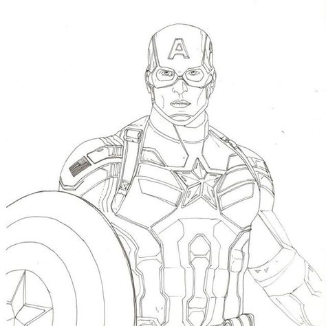 Marvel drawings Captain America Coloring, Captain America Sketch, Captain America Drawing, America Drawing, Marvel Paintings, Avengers Drawings, Avengers Coloring Pages, Pencil Sketches Easy, Avengers Coloring