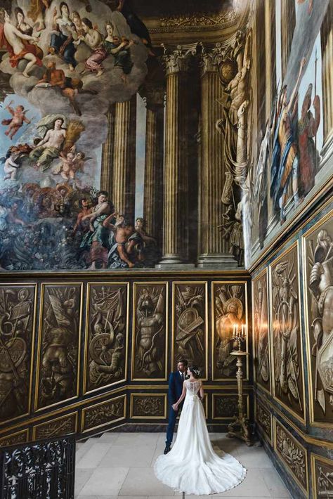 Wedding Venues Dark Academia, Vintage Royal Wedding Theme, Dark Academia Wedding Venue Aesthetic, Hampton Court Palace Wedding, Othello Art, Royal Wedding Aesthetic, Royalty Wedding Theme, Wedding Venues London, Royal Wedding Venue