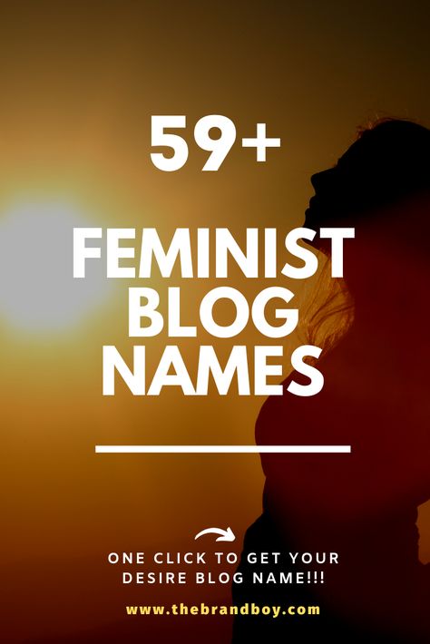 here are Good feminist blog names ideas for your Inspiration Blog Name Ideas, Shop Name Ideas, Female Owned Business, Female Inspiration, Instagram Names, Creative Names, Names Ideas, Blog Names, Blog Logo