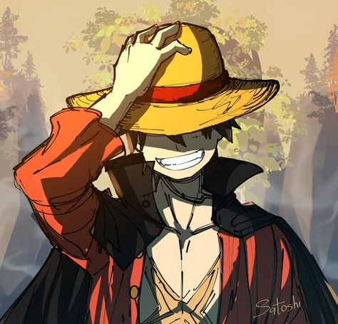 Anime Instagram Dp, Anime Dp For Instagram, One Piece Luffy Pfp, Luffy Pfp Manga, Luffy's Hat, One Piece Luffy Icon, Luffy Fan Art, Pfp Luffy, Monkey D Luffy Icons