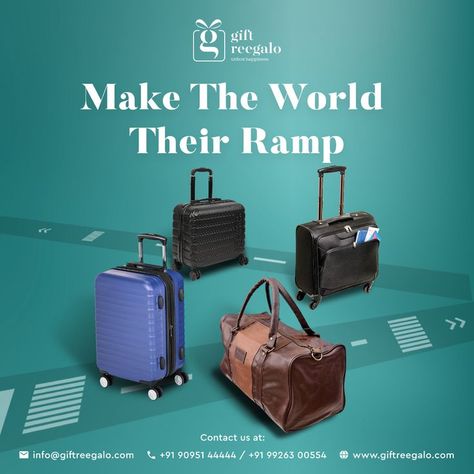 Give a trip of comfort with Gift Reegalo’s ultimate travel bag collection available on bulk ordering. From rolling luggage and classic duffels to convertible backpacks and holdalls; we have an array of collections for your jet-setting business colleagues. Enquire now for bulk gift ordering at just incredible prices. To explore more gifting options visit us at www.giftreegalo.com or you can contact us at: info@giftreegalo.com or +91 90951 44444/+91 99263 00554. Luggage Ads, Doodle Monster, Corporate Giveaways, Interior Architecture Drawing, Luggage Brands, Swiss Military, Trolley Bags, Bag Collection, Packing Tips For Travel