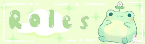 Pink Frog Banner, Roles Banner For Discord, Keroppi Banner, Roles Discord Banner, Frog Banner, Rules Discord, Frog Emoji, Discord Ideas, Frog Theme