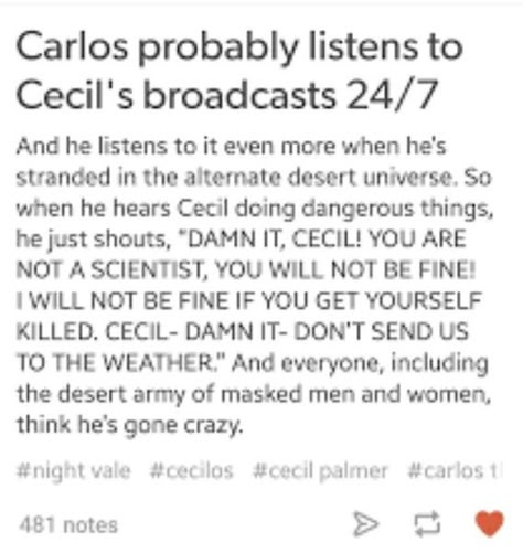 Welcome To Night Vale Carlos, Cecil Welcome To Night Vale, Carlos Wtnv, Night Vale Cosplay, Cecil X Carlos, Queer Horror, Cecil Palmer, Mostly Void Partially Stars, Night Vale Presents