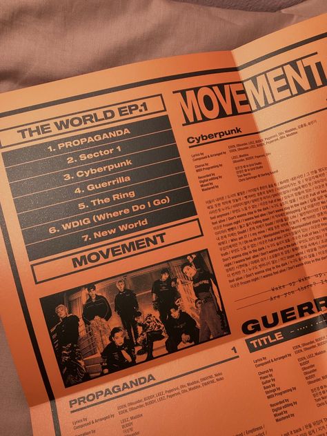 Ateez The World Ep 1 Movement, The World Ep 1 Movement, Lyric Poster, Chorus, Photo Book, New World, The World, Wall