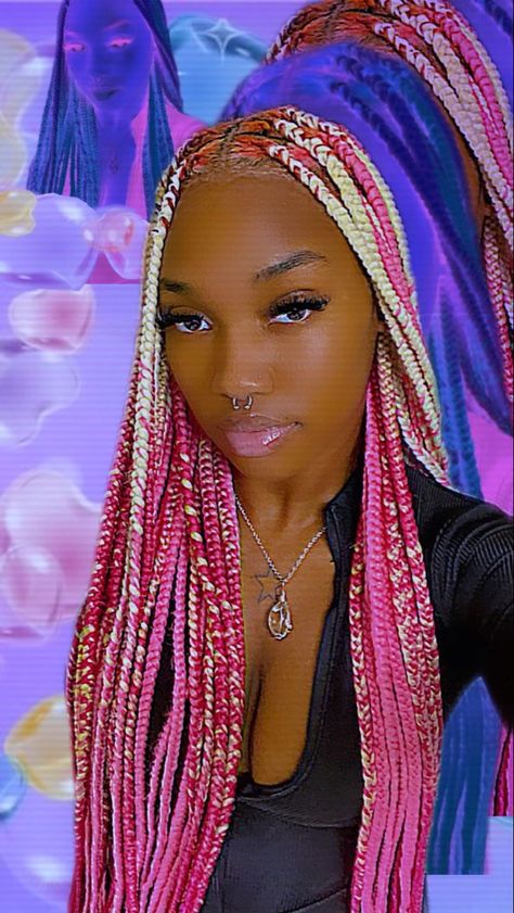 Glamorous Hairstyles, Long Hairstyle, Braided Hairstyle, Braids Hairstyles Pictures, Cute Box Braids Hairstyles, Trendy Hairstyle, Girls Hairstyles Braids, African Braids Hairstyles, Braided Hairstyles For Black Women