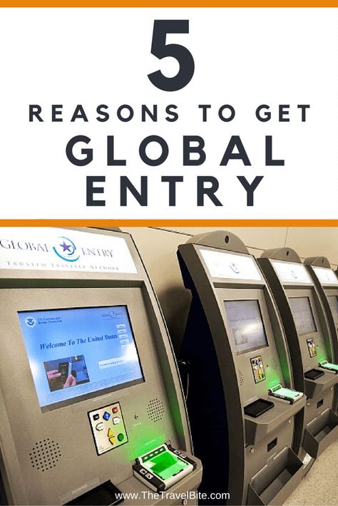 5 Reasons To Sign Up For Global Entry ~ http://thetravelbite.com First Class Ticket, Global Entry, Family Vacation Planning, Travel Savings, Cruise Tips, Travel App, Cruise Travel, Train Travel, Travel Advice