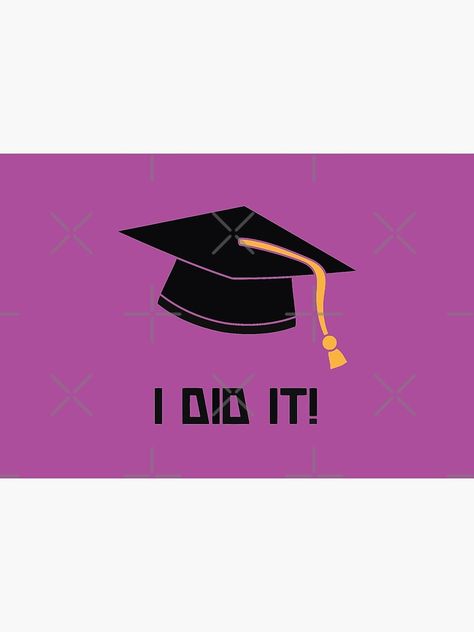 "Graduation Quote - I did it - " Mask by Treasure-urself | Redbubble I Did It Quotes, Yes I Did It, It Quotes, Graduation Quotes, Yes I Did, Graduation Day, I Did It, Motivational Quote, A Mask