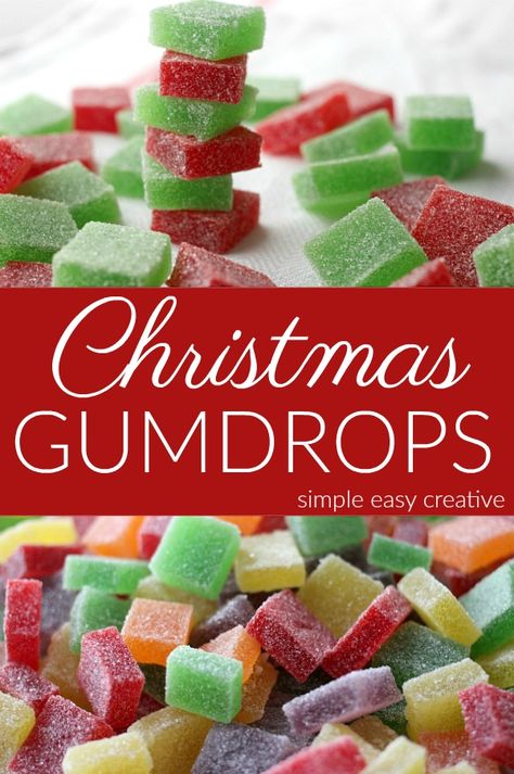 Christmas Gumdrops Recipe :: #gumdrops #christmascandy Christmas Gummy Candies, Gumdrops Recipe, Christmas Gumdrops, Gumdrop Recipe, Pear Pudding, Christmas Dinner Desserts, Upcycled Christmas, Christmas Dessert Table, Puppy Mix