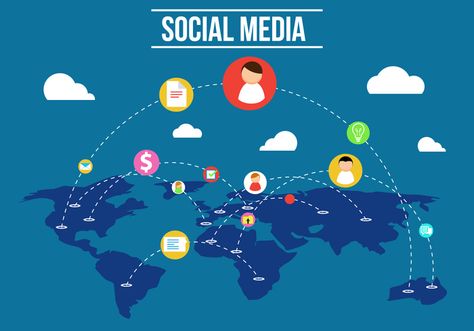 Free Social Media Vector Media Influence, About Social Media, Social Media Break, Free Social Media, Advertising Services, Power Of Social Media, Media Sosial, Social Media Engagement, Web Design Company