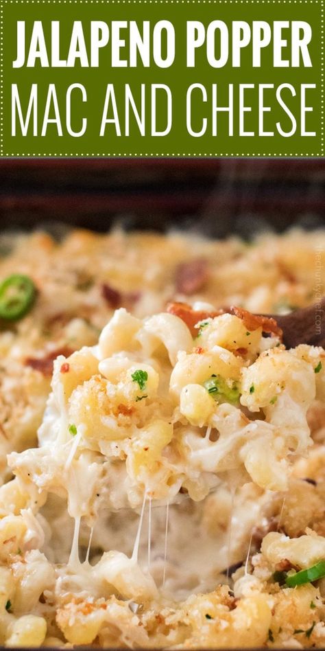 Jalapeno Mac And Cheese, Best Mac N Cheese Recipe, Baked Mac And Cheese Recipe, Best Macaroni And Cheese, Macaroni Cheese Recipes, Popular Appetizers, Jalapeno Recipes, Best Mac And Cheese, Mac Cheese Recipes