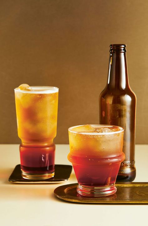 Americano Shandy Recipe - Imbibe Magazine Beer Cocktail Recipes, Negroni Recipe, Beer Cocktail, Sweet Vermouth, Mimosa Recipe, Tiki Cocktails, Mojito Recipe, Michelada, Rum Cocktails