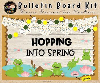 Frog Bulletin Boards, Bulletin Board Sayings, Classroom Bulletin Boards Elementary, Rely On God, Christian Bulletin Boards, Spring Bulletin, Spring Bulletin Boards, Bulletin Board Borders, God Christian