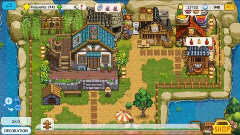 Gamification Ui, Sun Haven, Village Games, Harvest Town, Map Game, Town Games, Map Games, Videogame Art, Game Terrain