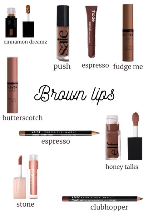 Brown lip combos are incredibly adaptable, making them suitable for various occasions and moods. Whether you prefer a subtle, everyday look or something more dramatic, there’s a brown lip combo to match your style. Brown Pink Lip Combo, Brown Nude Lip Combo, Pink And Brown Lip Combo, Best Lip Combos, Brown Lip Combo, Lip Combo, Nyx Butter Gloss, Brown Hair Blue Eyes, Creamy Lipstick