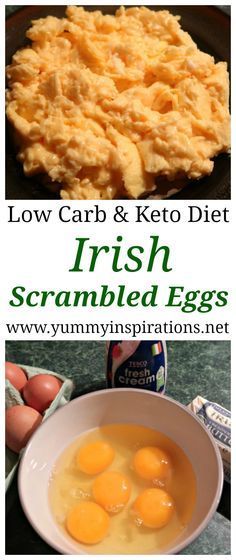 Irish Scrambled Eggs Recipe - an easy keto breakfast idea for Irish Style Eggs which are creamy and the most perfect, best ever scrambled eggs you'll ever taste! Egg And Grapefruit Diet, Ketogenic Breakfast, Easy Keto Breakfast, Quick Keto Breakfast, Scrambled Eggs Recipe, Irish Style, Boiled Egg Diet Plan, Low Carb Diets, Diet Breakfast Recipes