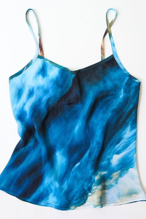 From WWD //Fashion designer Erica Tanov and photographer Tabitha Soren collaborated on a collection of silk separates and pillows. Erica Tanov, Get The Look, Tie Dye Top, Fashion Collection, Fashion Designer, New Collection, Fashion News, Tie Dye, Street Style