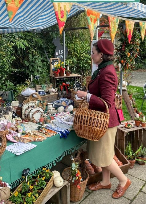 Village Fair, Vintage Grocery, British Village, Village Fete, Village Shop, English Village, County Fair, Village Life, Vintage Country