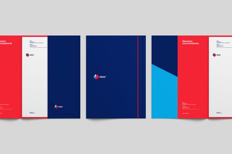 nbox ltd. on Behance Triangle Brand Identity, Red And Blue Branding, Law Firm Branding, Sip House, Red And Blue Logo, Brand Identity Colors, Brand Palette, Tech Branding, Equipment Storage